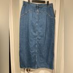 Madewell NWT Size 10 Denim Western Maxi Skirt in Emario Wash Photo 3