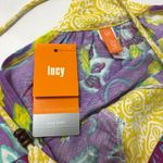 Lucy Mantra Floral Boho Bohemian Cami Yoga Athletic Racerback Tank Top Size XS Photo 4