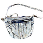 Vintage 1980s Acid Wash Denim Crossbody Bag Y2K Retro Blue Photo 0
