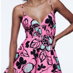 ZARA  Pink Floral Poplin Smocked
Waist Sundress Size Small💛 Photo 0