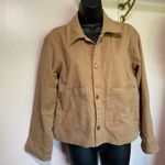 DL1961 Tan Utility Jacket with Collared Neckline Photo 2
