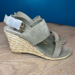 New! DV by Dolce Vita Praiya Faux Suede Espadrille Wedge Sandals Olive Women’s 7 Green Photo 0