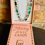 BP Holiday Jewel Candy Bracelet BR22875 moss&marble/silver plating. Green Photo 0