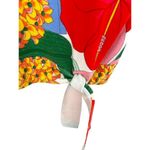 Talbots  Sweater Womens Size M Side Tie Double V-Neck Floral Hibiscus Tropical Photo 4