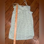 Green Sleeveless Spaghetti Strap Tank flowy babydoll tank top Size 4 Photo 3