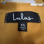 Lulu's Lily Pond Mustard Yellow Floral Print Swing Dress Size XS Photo 2