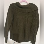 Active USA  Dark Olive Cowl Neck Sweater Photo 6