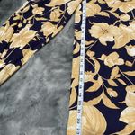 Joie  -capri Floral Wide-Leg Pants in Navy and Gold NWOT Photo 7