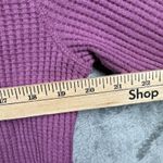 Gap  Shirt Waffle Knit Long Sleeve Top Small Crop Thermal Casual Everyday Purple Photo 6