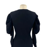 Karen Millen Karen‎ Millen Embellished Puff-Sleeve Sweater Black Floral Size Medium Photo 7