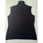 Louben Black sleeveless turtleneck sweater, Size Large Photo 3
