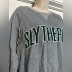 Universal Studios Gray Harry Potter Slytherin Crewneck Snake Wizard Sweatshirt Photo 1