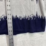 Chico's Easywear Cardigan Women 0 US S Open Front Navy stripes cotton blend Photo 7