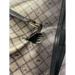 L.A.M.B. shopping xl l black tan coated canvas tote Photo 10