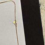 Signed Avon Gold Tone / White 18 Inch Necklace Gatsby Collection Photo 4