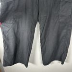 American Eagle  Dreamy Drape Mid Rise Baggy Wide Leg Cargo Pants Womens 12 Black Photo 2