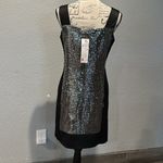 Nanette Lepore New with tags  Elegant Black and Silver Sequin Dress size 4 Photo 4