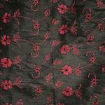 Karen Kane  Black Eyelet Embroidered Silk Ankle Pants Womens Size 14 Dressy Photo 8