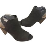 Vince Camuto * Peep Toe Heels Womens 8.5 Gray Leather Casual Travel Resortwear Photo 9