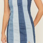 Show Me Your Mumu NWT  Strapless Denim Mini Dress Concert Country Western Size XS Photo 0