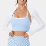 Halara NEW  Cloudful Air Fabric Solid Thumb Hole Long Sleeve Cropped Sports Top L Photo 0