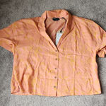 prAna  Fresca Floral Fauna Iguala Button Down Top SIZE XL Photo 0