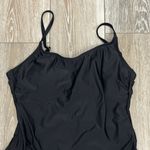 Hurley Sz XL One Piece Black Swimsuit W Cut Out Design In Back Photo 5