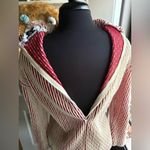 Vintage 70s Fire Islander ribbed knit mock neck zipper shirt, size medium Red Photo 8