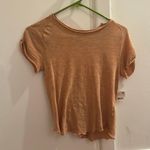 Free People Orange Ruffle Shirt Photo 0