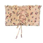 Xhilaration Xhileration Pink Floral Smocked Tube Top or Bikini top Photo 1