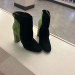 Boots Elegant Black and Green Heeled Boots 10 Shoedazzle great shape Photo 2