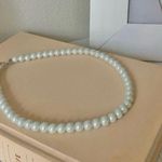 White Pearl Choker Necklace Vintage “Palerma” Short Classic Elegant Style Photo 3