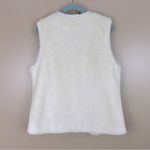 Kristen Blake Cream Ivory Faux Fur Vest Medium Winter White Fairy Grunge Angel Photo 7