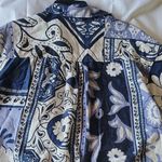 Christian Sirianio Christian Siriano  New York Top Linen Crop  Button-Up Shirt Size XL Photo 9