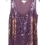 Pleione  Purple Sequin Tank Small Photo 0