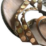 Roberto Della Croce Strappy Leather Sandal Sz. 6 Brown/Metallic Gold Rivets Brown Photo 1