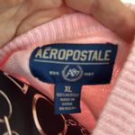 Aeropostale The Black Dog V-Neck Sweater Pink Dog Logo Long Sleeve Pullover‎ Photo 4