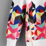 SheIn Geo Print Zip Side Sweatshirt Photo 2