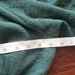 Apiece Apart  Forest Green Cotton Gauze Blouse Size XS Photo 3