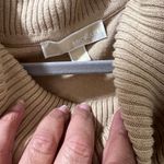 Michael Kors Chic Cowl Neck Sweater w/Fringe Detail in Camel - Western - SZ M Photo 4