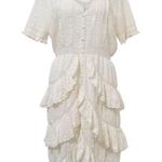 Love Shack Fancy Tiered Victorian Ruffle Peasant Midi Dress Farmhouse Ivory Size 2 Photo 8