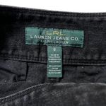 Ralph Lauren Lauren  Vintage Black Denim Pencil Skirt Knee Length Buckle Womens 6 Photo 3