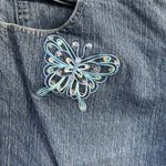 L.A. Blues Vintage Y2k  Embroidered Butterfly Jeans Sz 20 Plus Size Sequins Photo 2