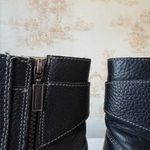 Milwaukee black leather Delusion Zipper Engineer buckle motorcycle biker boots Size 7 Photo 5