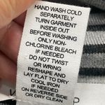 Workshop womens pullover cowl neck gray black striped sweater size small Photo 6