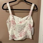 Princess Polly NWT Pink & White Floral Modern Girl Corset Top Photo 2