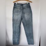 We Wore What  Womens Danielle‎ Mom Straight Leg Jeans Blue Crystals Button fly Photo 1