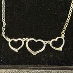 Carolina Herrera  Silver Heart Necklace Photo 2