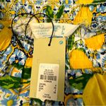 Primark  Lemon Cropped Boho 90’s Vibe Wide Leg Pants Sz 2 NWT Photo 5