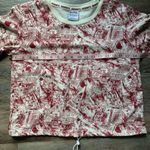 Harry Potter  Hogwarts Cream & Red Crewneck Cropped Sweater S Photo 4